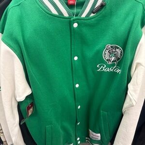 Mitchell & Ness Boston Celtics Green Varsity Jacket